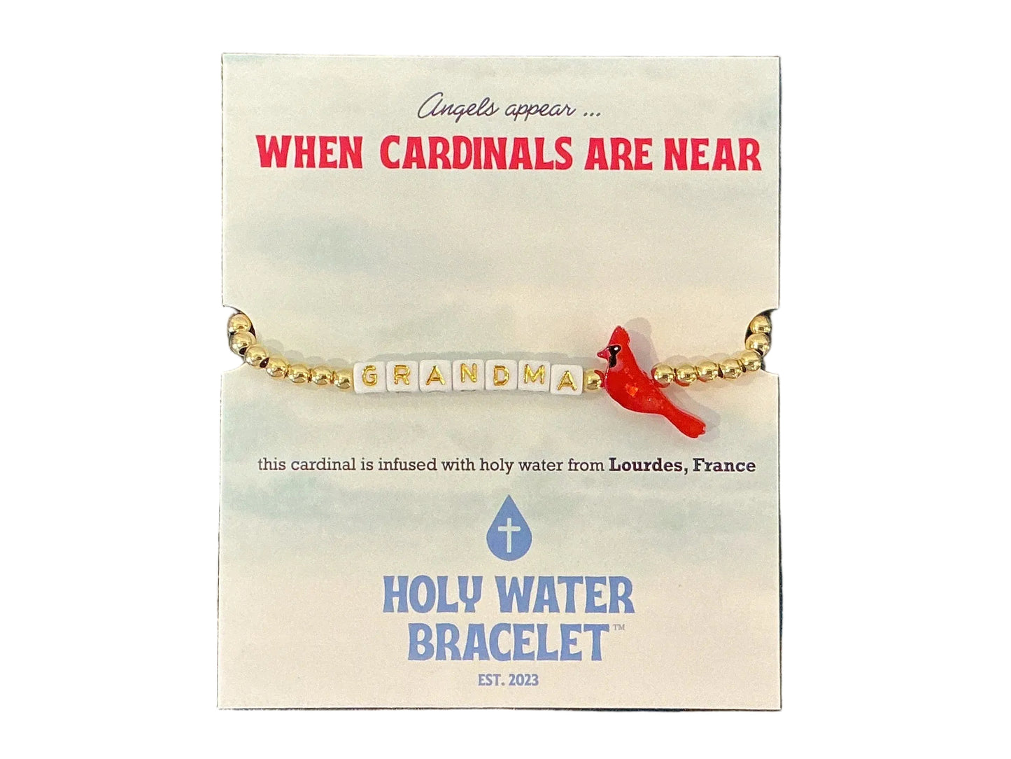 Holy Water Grandma Cardinal Bracelet