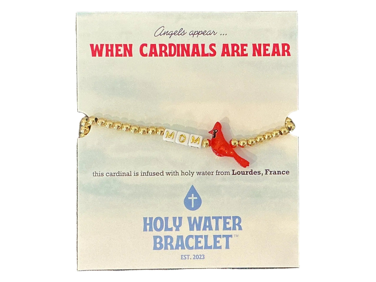 Holy Water Mom Cardinal Bracelet