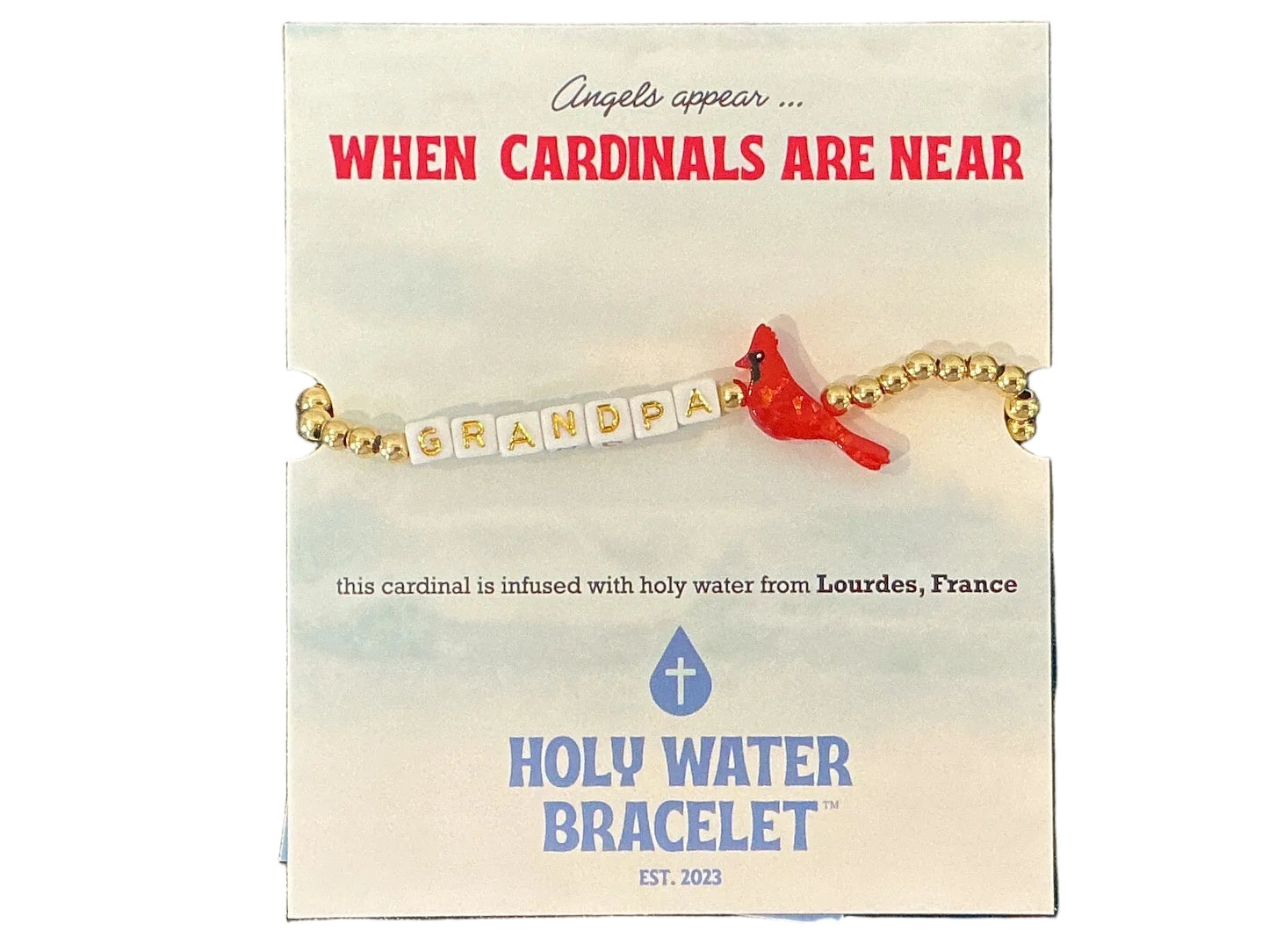 Holy Water Grandpa Cardinal Bracelet