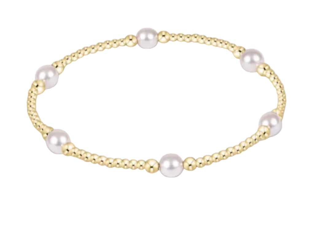 enewton Purpose Pearl 5mm Gold Bracelet