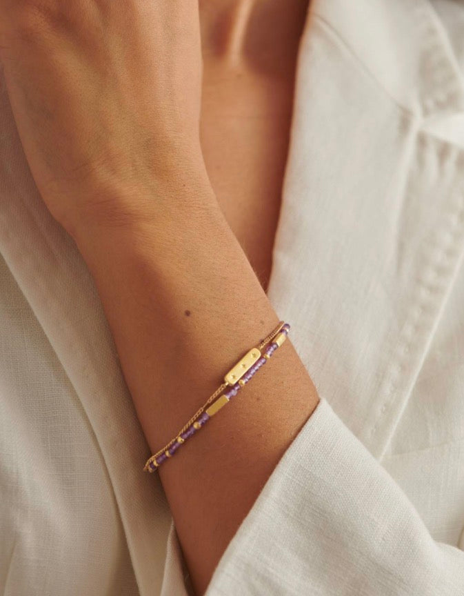Katie Loxton - Birthstone Bracelet February Amethyst