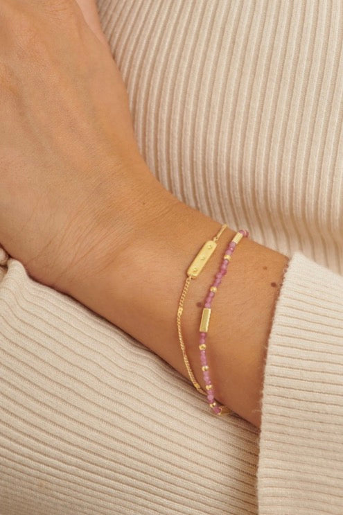 Katie Loxton - Waterproof Birthstone Bracelet October Tourmaline