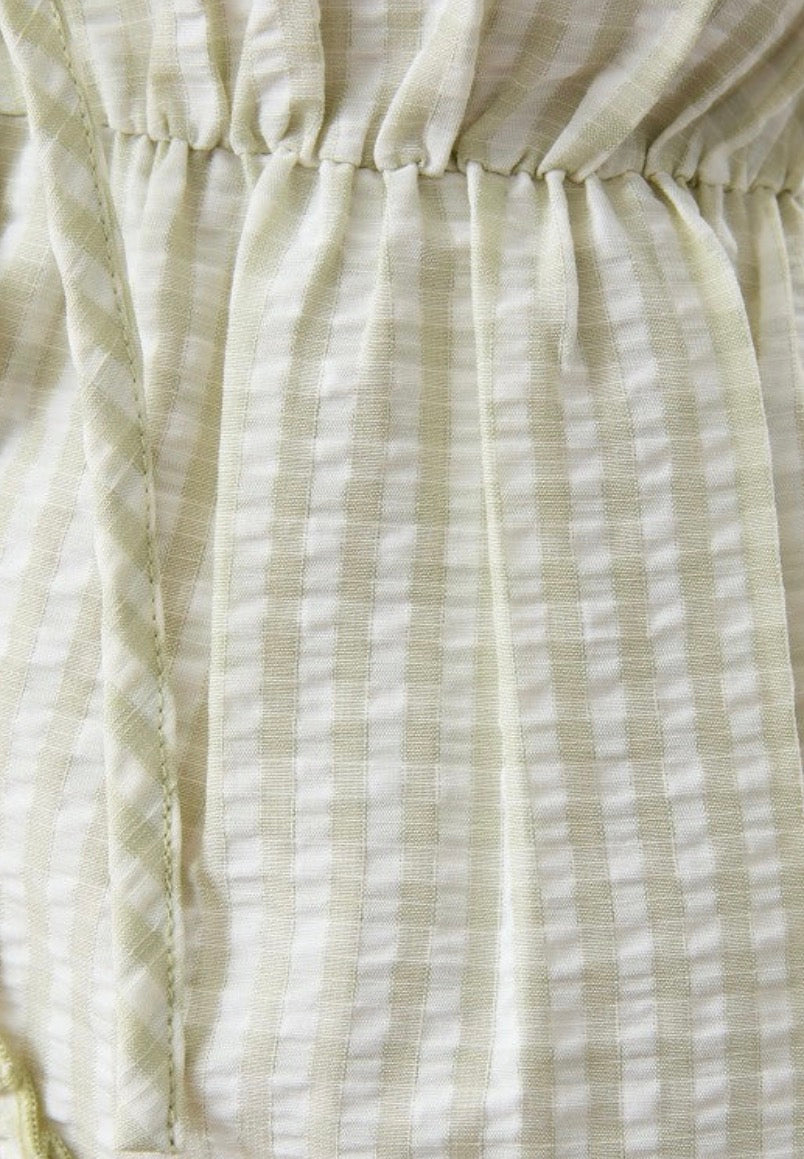 Green Gingham Tank Top