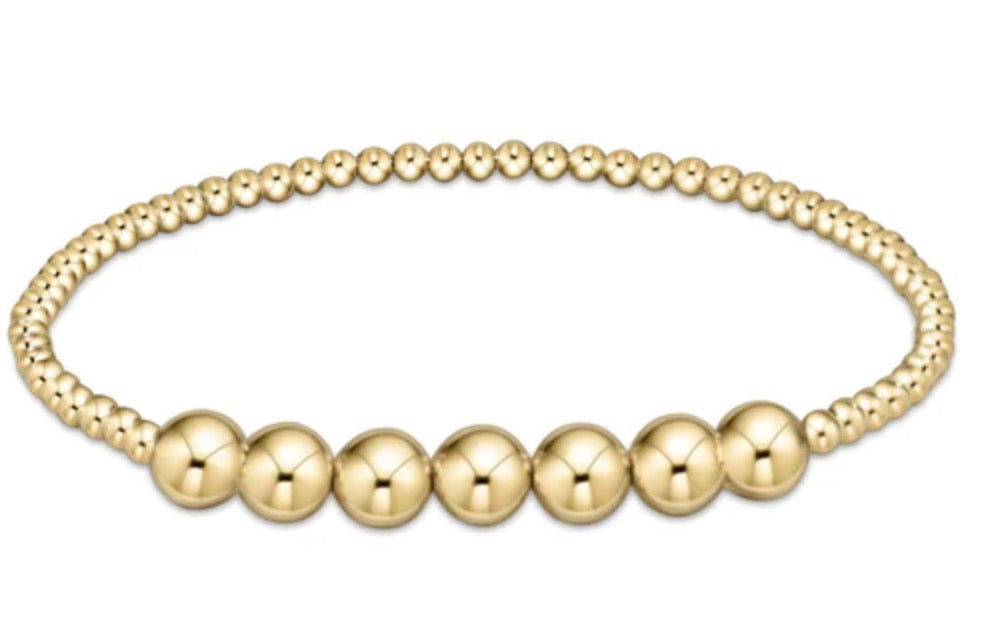 Enewton Classic Gold Beaded Bliss 3mm Bead Bracelet - 6mm Gold