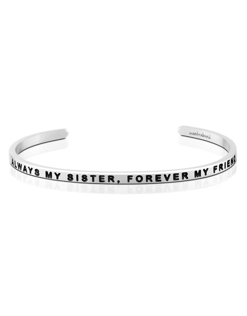 MantraBand Always My Sister, Forever My Friend Cuff