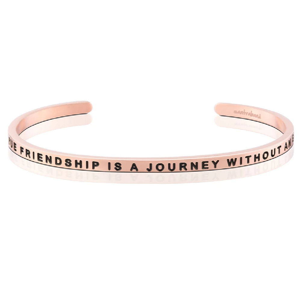MantraBand A True Friendship is a Journey Without an End Cuff