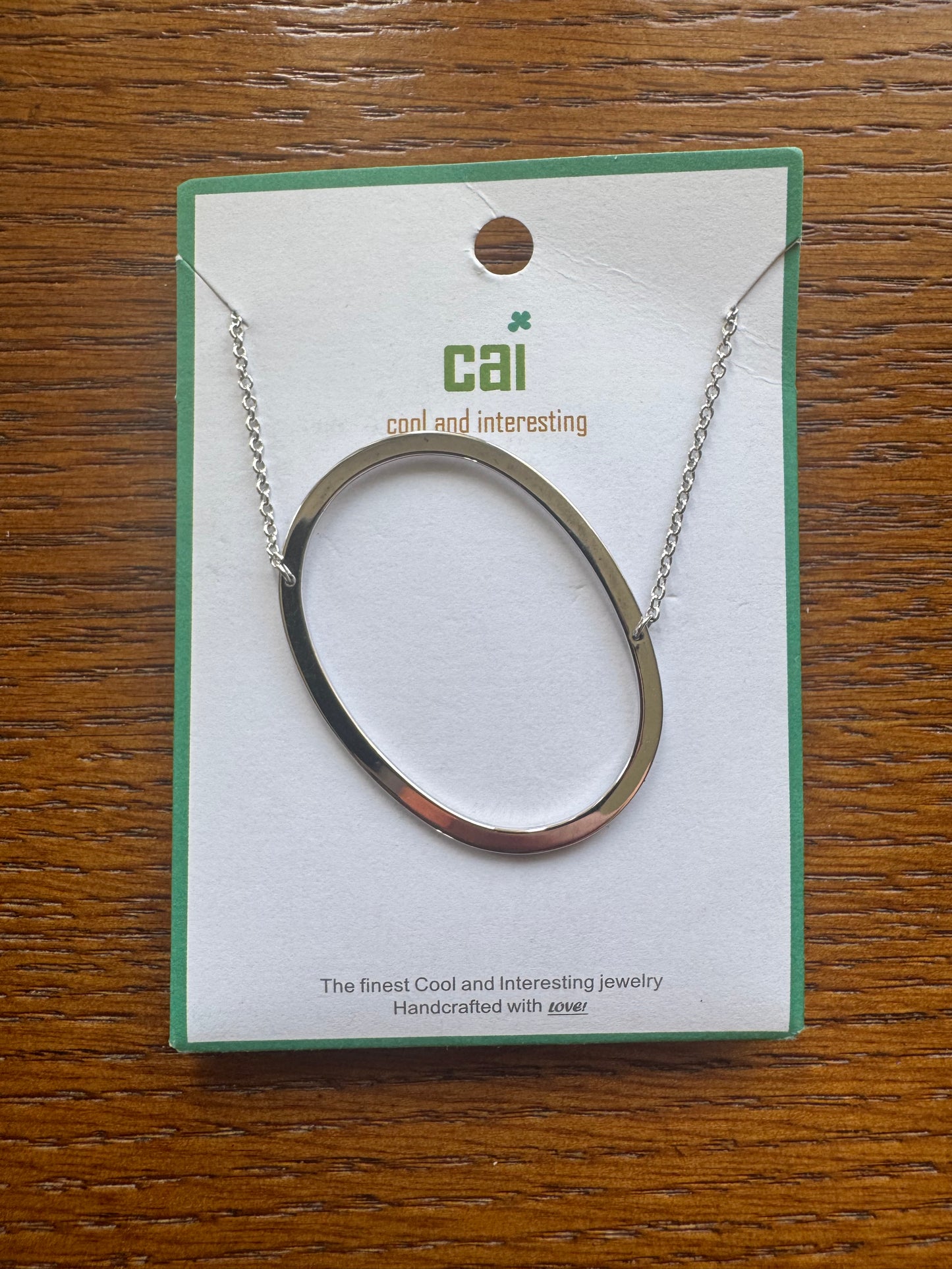cai Sideways Large Initial Necklace - Letter O