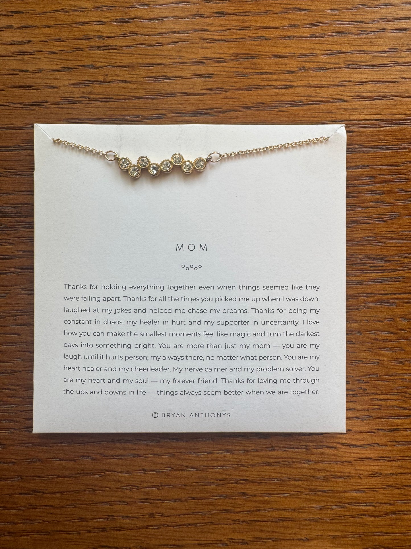 Bryan Anthonys Mom Necklace