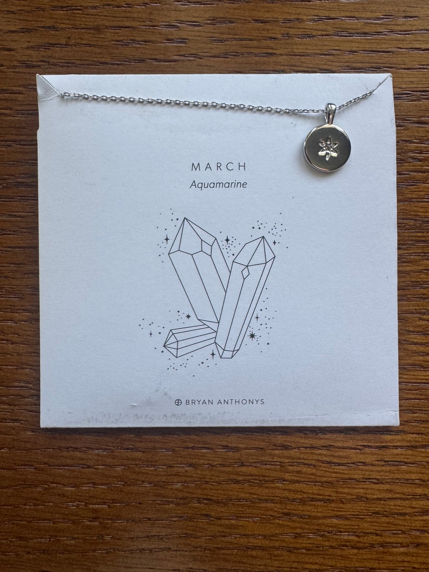 Bryan Anthonys Birthstone Necklace - March