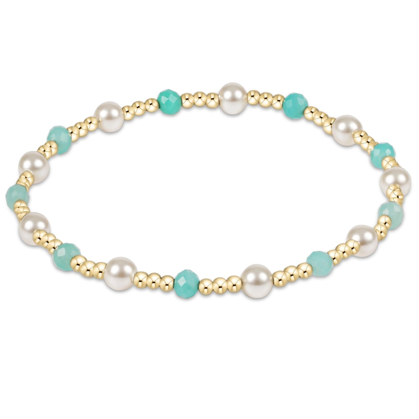 Enewton Pearl Sincerity 4mm Bracelet- Amazonite