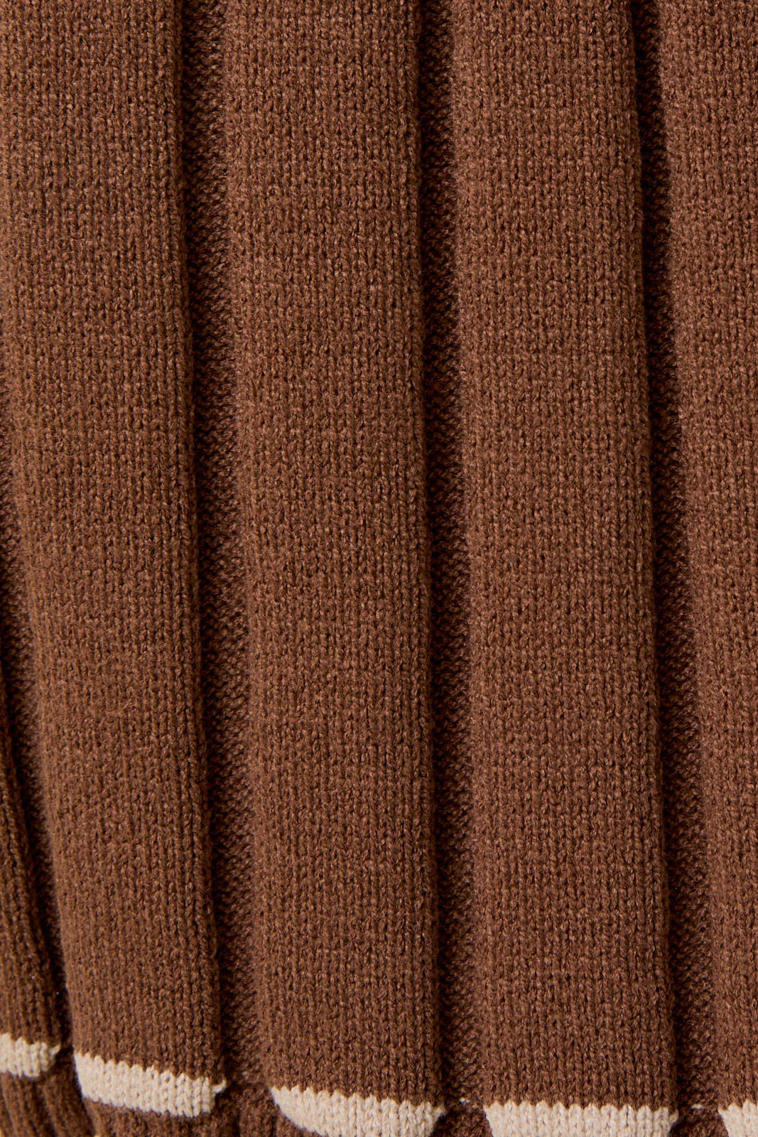 3/4 SLEEVE STITCH DETAIL MINI SWEATER DRESS