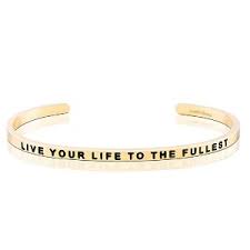 MantraBand Live Your Life To the Fullest Cuff