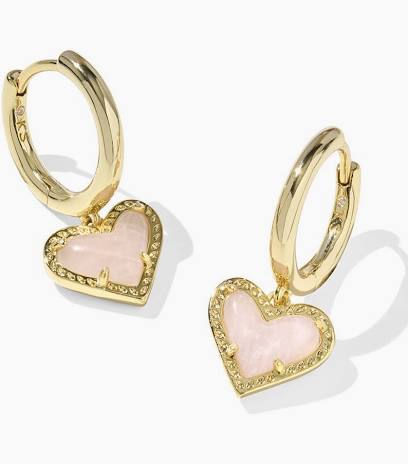 Kendra Scott Ari Heart Huggie Earrings