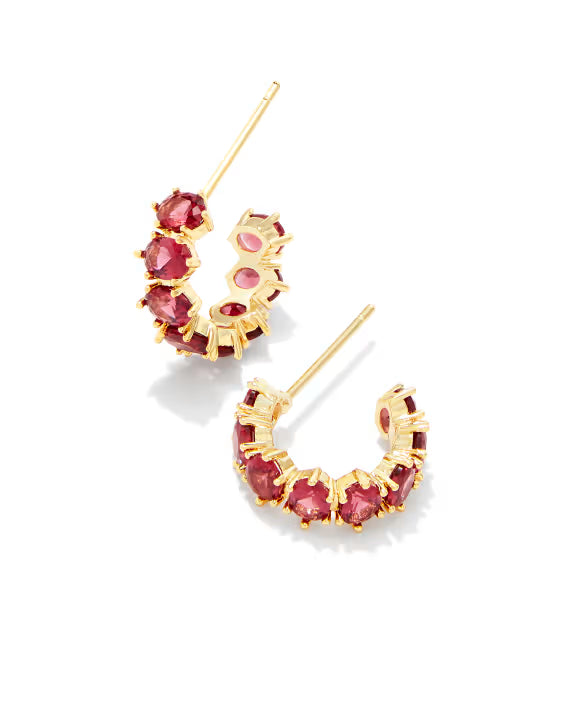 Kendra Scott Cailin Birthstone Huggies January