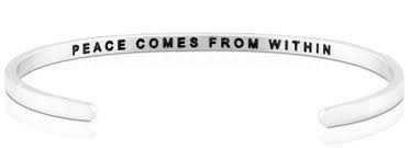 MantraBand Peace Comes From Within Cuff