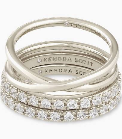 Kendra Scott Livy Ring Set - Silver