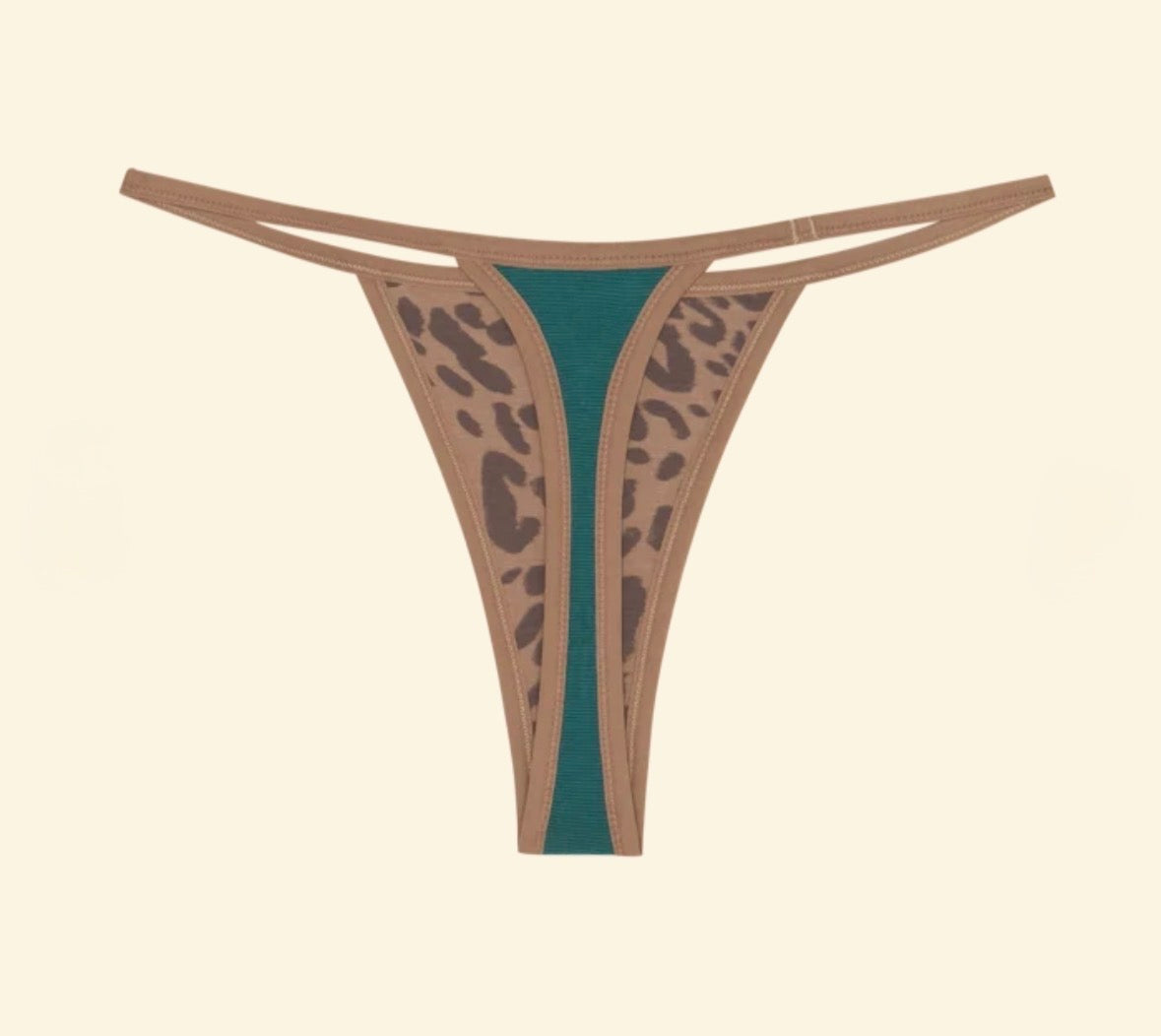 Huha String Thong 2.0 Mineral Undies Leopard Tan