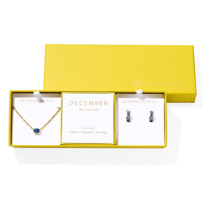 Kendra Scott Cailin Birthstone Necklace & Earring Set (All Months)