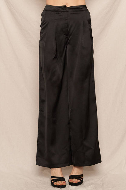 Satin Wide Leg Pants