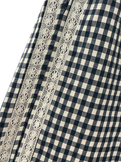 Buttermelon Terracotta Gingham Wide-Leg Lounge Pants