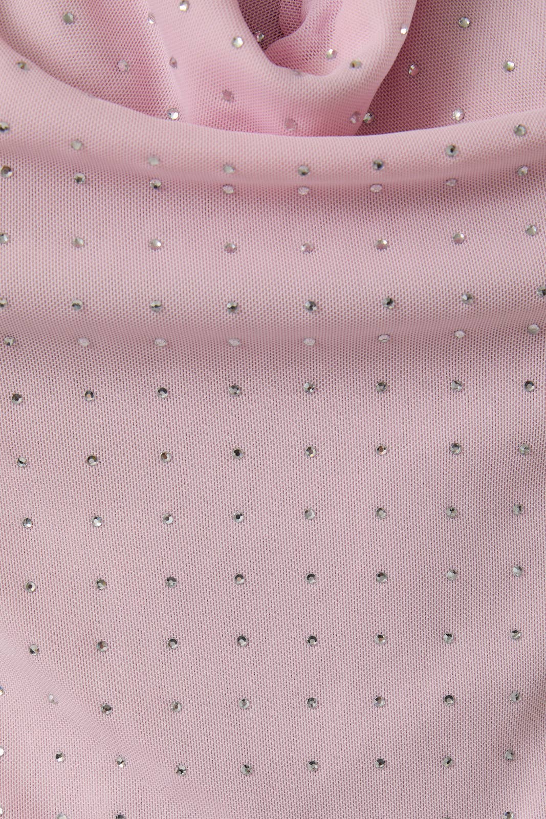 MESH TOP WITH RHINESTONES