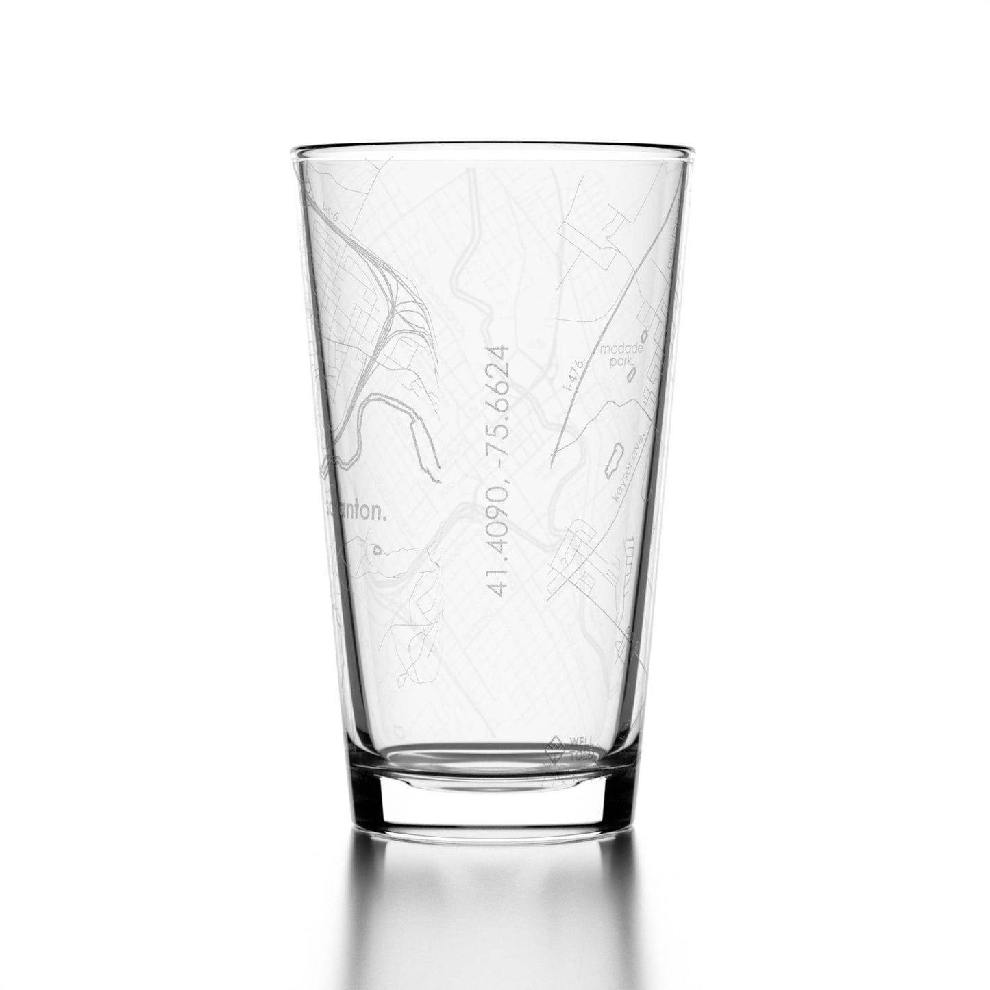 CUSTOM SCRANTON PINT GLASS