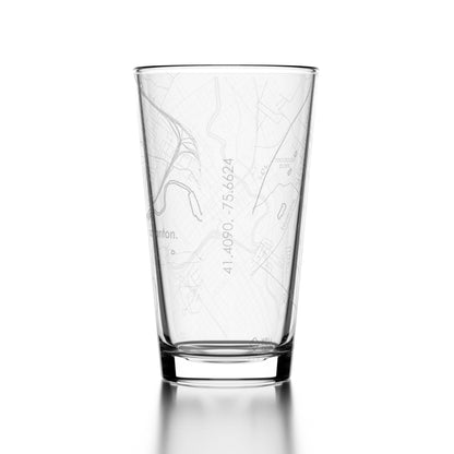 CUSTOM SCRANTON PINT GLASS