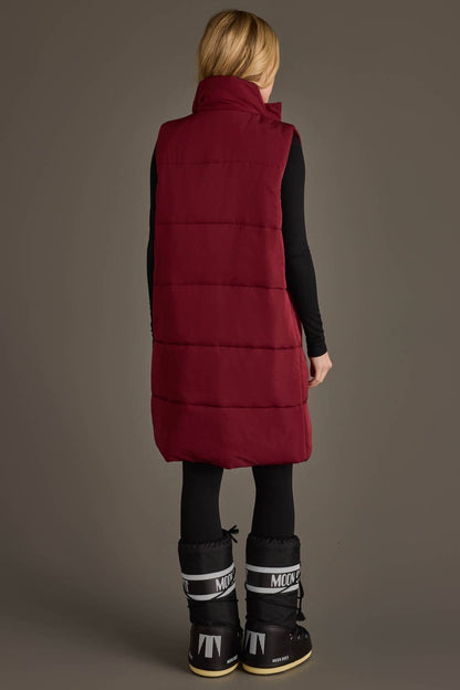 Burgundy Long Vest
