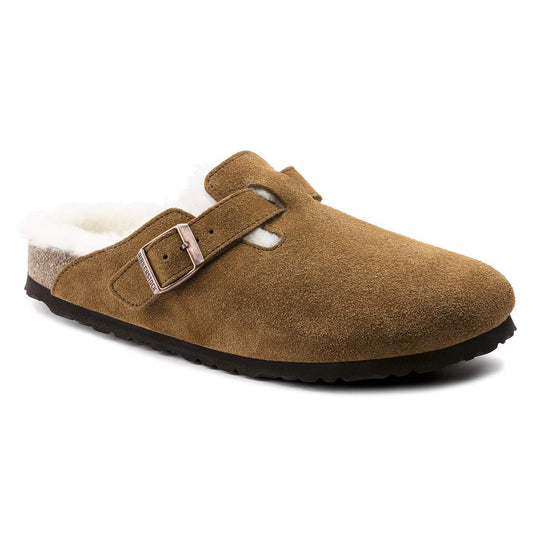 Birkinstock Boston Shearling Suede Leather in Mink