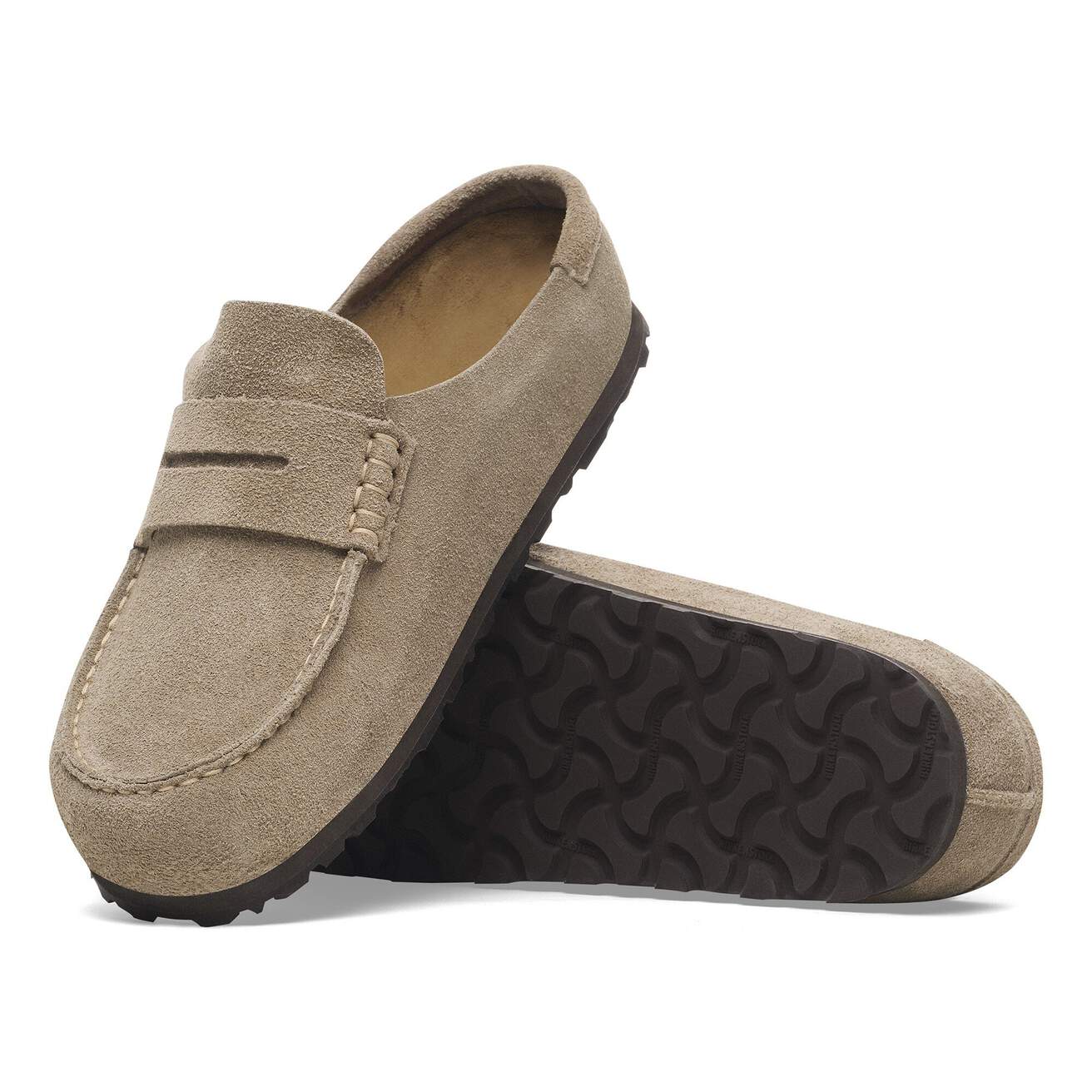 Birkinstock Naples Wrapped Suede Leather in Taupe