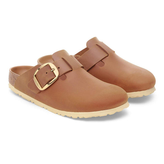 Birkinstock Boston Big Buckle Oil Leather Cognac