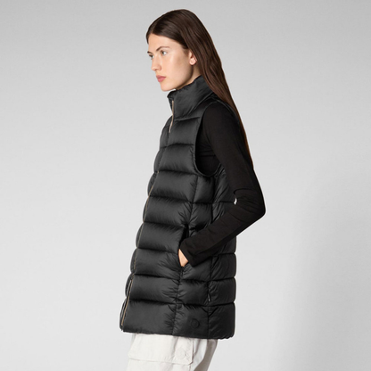 Save the Duck Coral Quilted Layering Vest - Black