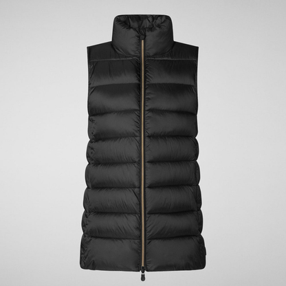Save the Duck Coral Quilted Layering Vest - Black