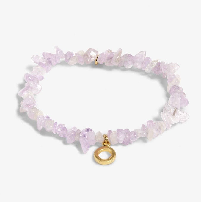A Littles & Co. - Stone Initial Bracelet