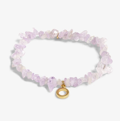 A Littles & Co. - Stone Initial Bracelet