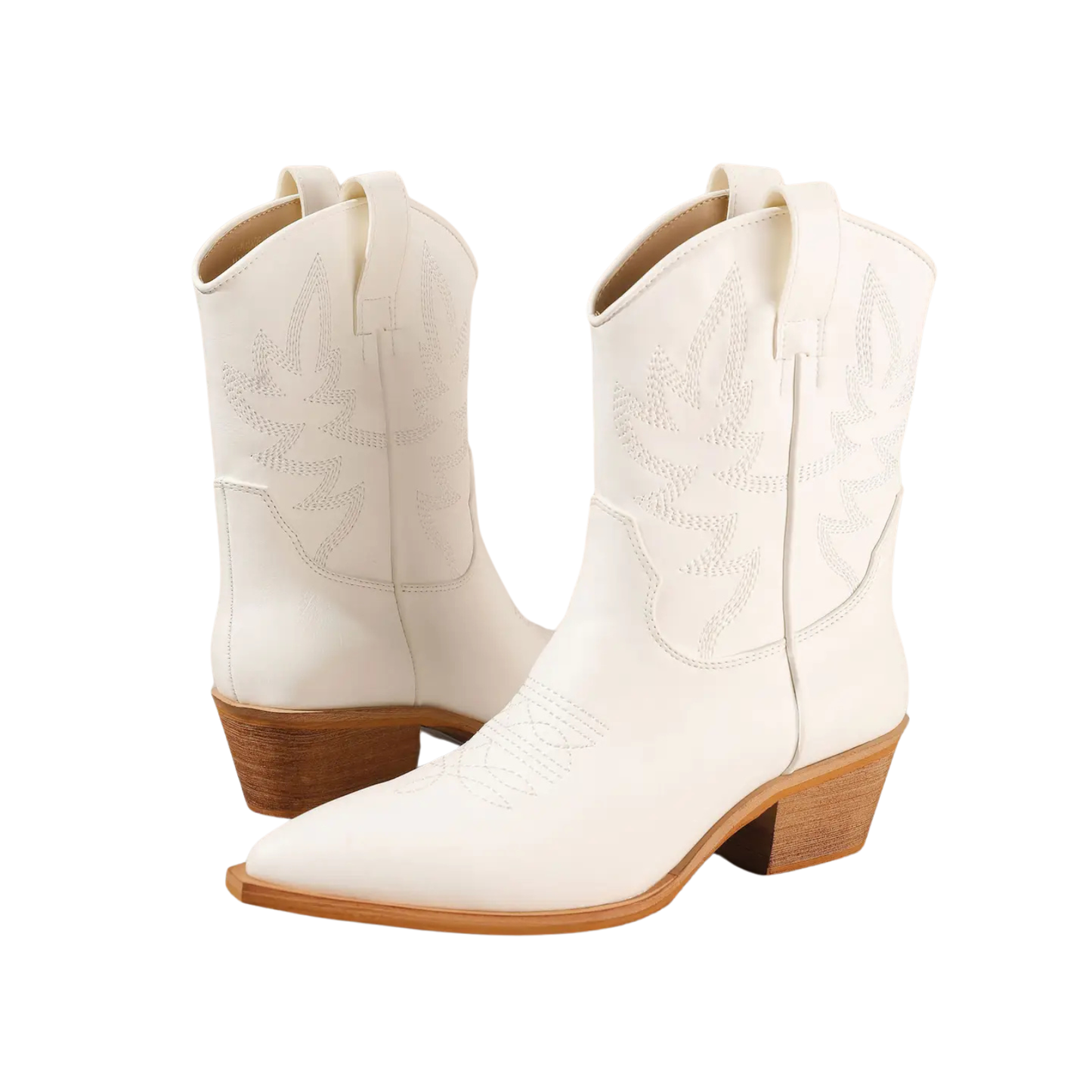 MiiM Claire Western Luxe Kinsey Booties White