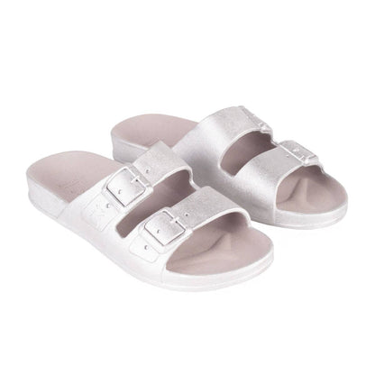 Cacatoès Baleia Metallic Silver Candy-scented Sandals