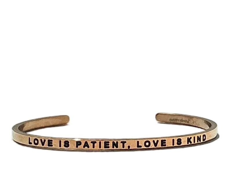 MantraBand Love Is Patient, Love is Kind Cuff