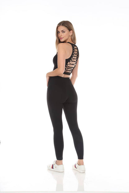 Black Glitter Joggers