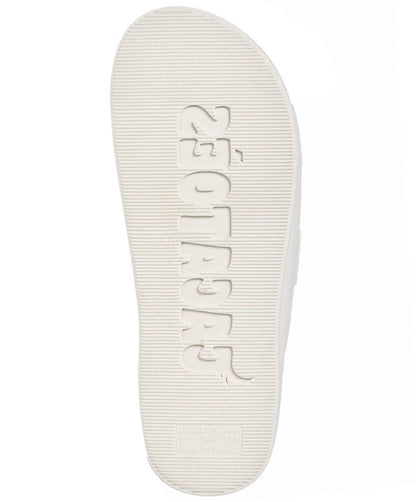 Cacatoès Domed Studs White Sandals