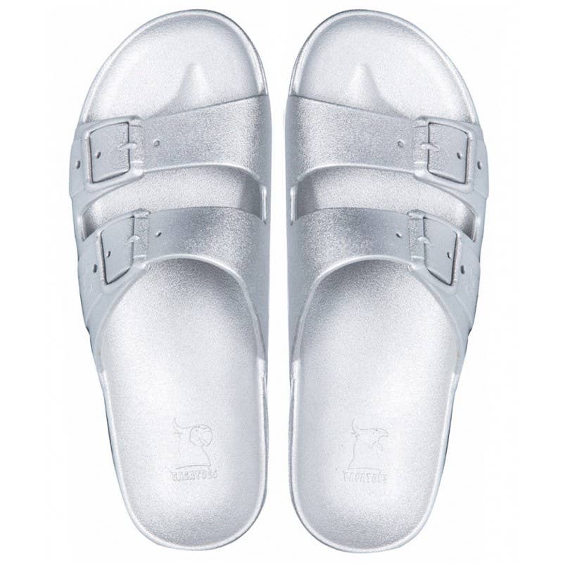 Cacatoès Baleia Metallic Silver Candy-scented Sandals