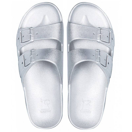 Cacatoès Baleia Metallic Silver Candy-scented Sandals