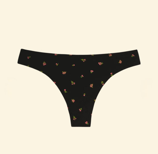 Huha Low Profile Thong Mineral Undies Midnight Rose Limited Edition