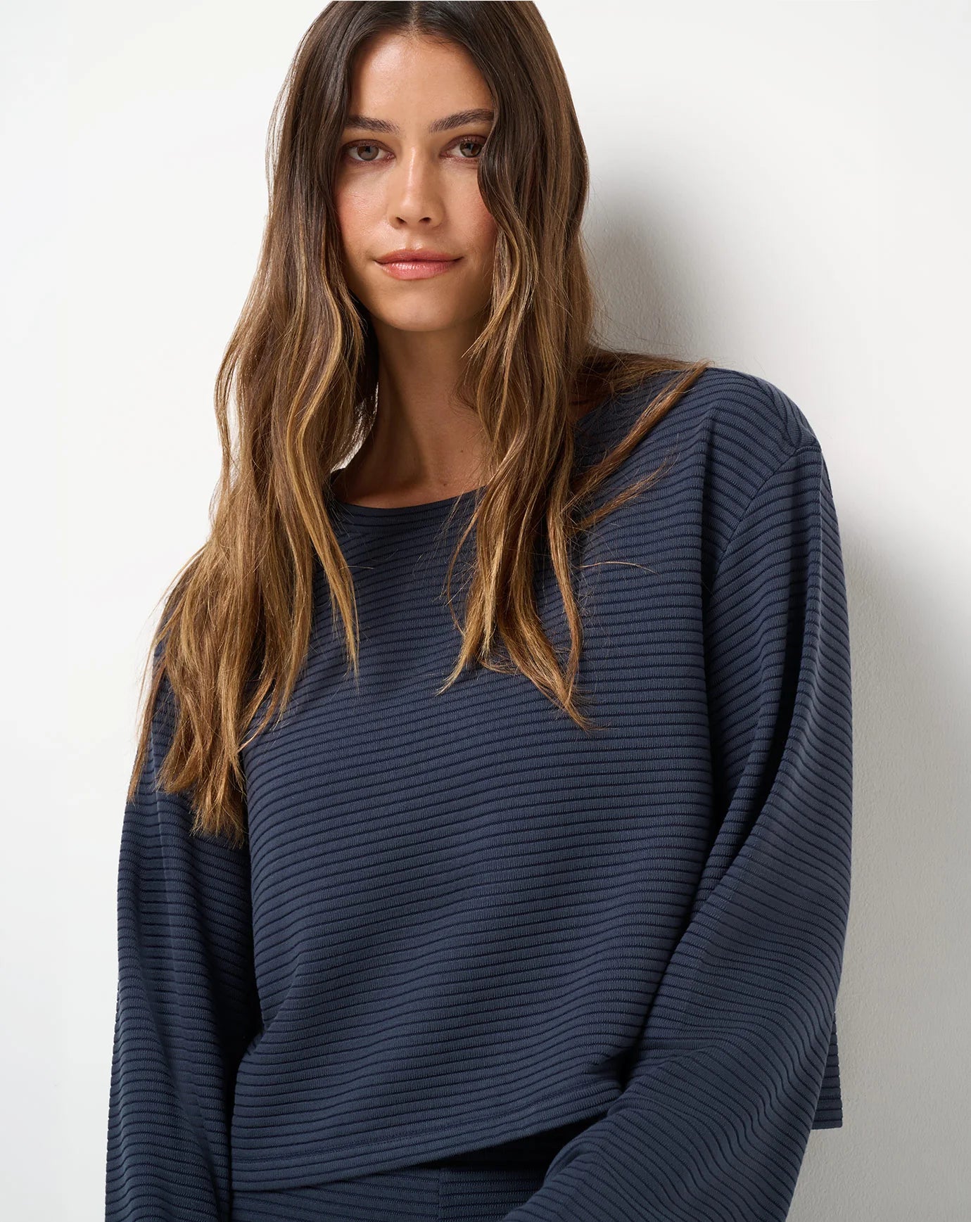 Travis Mathew Coastal Rib Long Sleeve Top