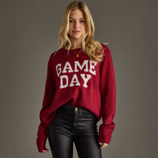 Maroon Game Day Sweater