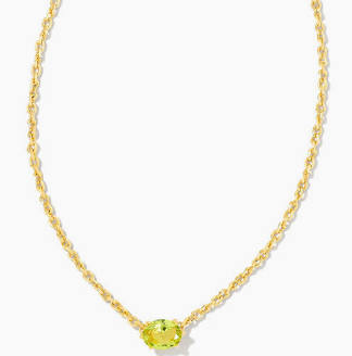Kendra Scott Cailin Crystal Pendant Necklace - Gold