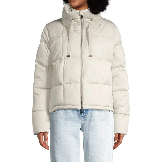 Save the Duck Lobelia Channel Quilted Puffer Jacket - Champagne