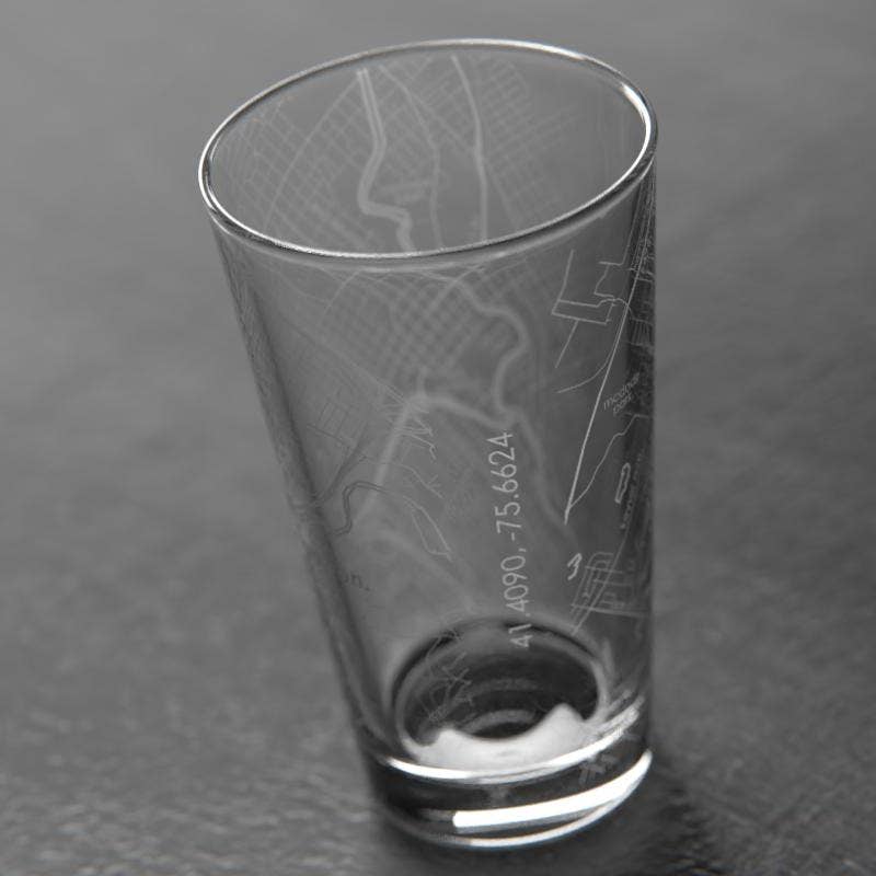 CUSTOM SCRANTON PINT GLASS