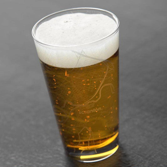 CUSTOM SCRANTON PINT GLASS