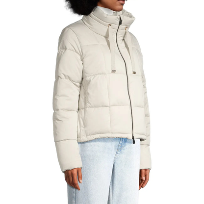 Save the Duck Lobelia Channel Quilted Puffer Jacket - Champagne